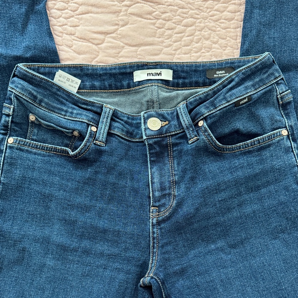 Mavi Women's Dark Blue Emma Skinny Jeans